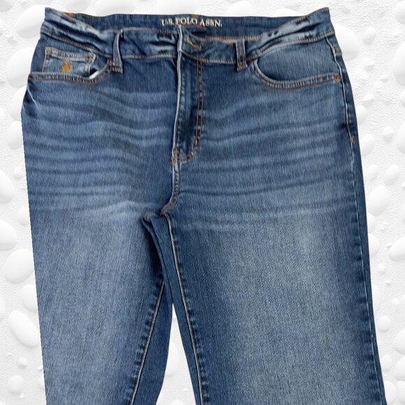 US POLO ASSN Retro Flared Jeans – Size 14 NWOT - Picture 4 of 7